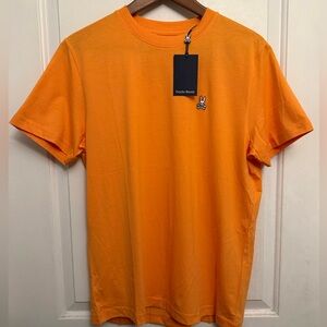 Psycho Bunny NWT Classic 100% Pima Cotton Crewneck Tee in Tangerine